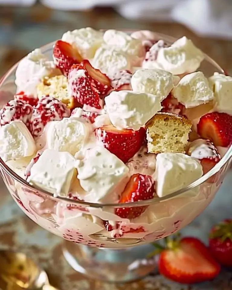 Strawberry Shortcake Fluff Salad
