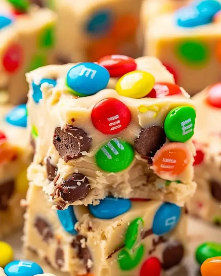 Monster Cookie Dough Fudge