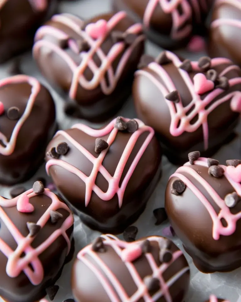 Chocolate Chip Cookie Dough Valentine’s Hearts