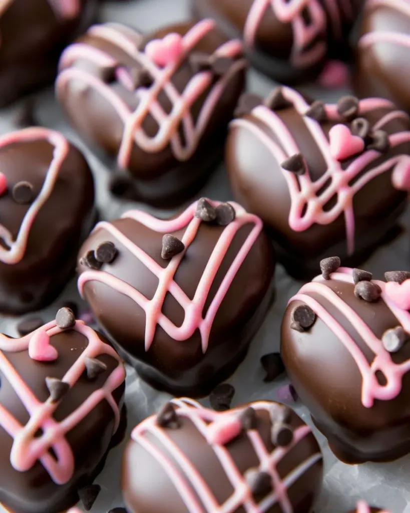 Chocolate Chip Cookie Dough Valentine’s Hearts