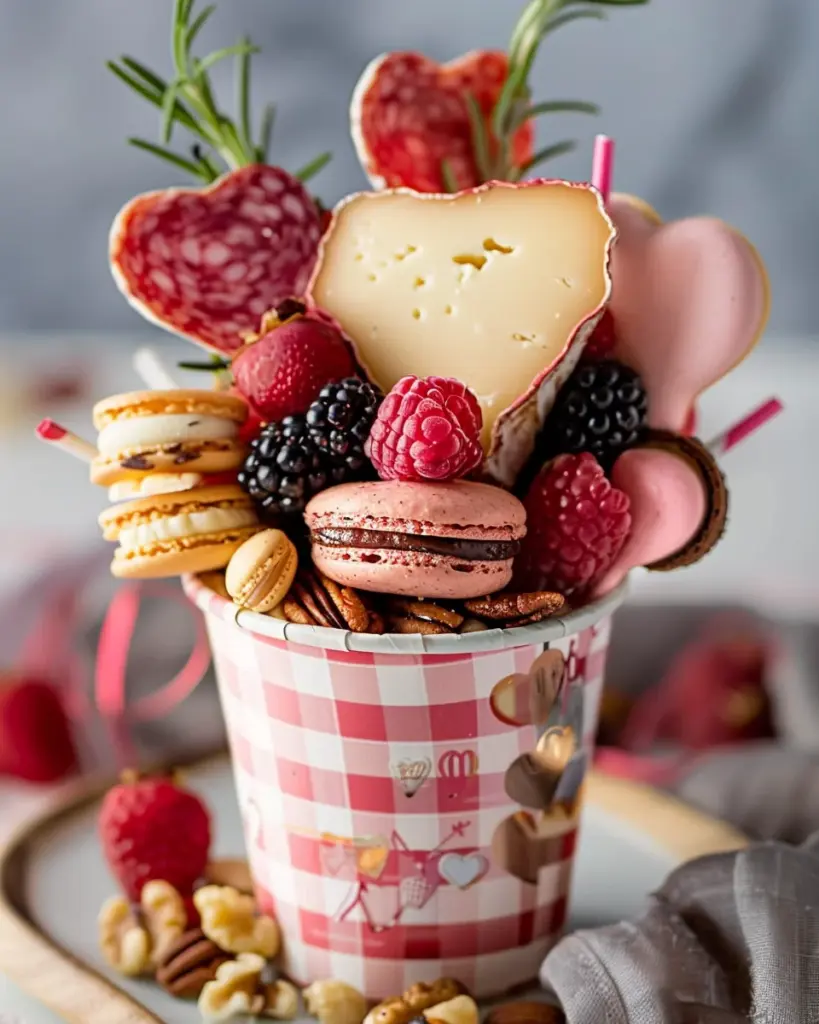 Valentine’s Day Charcuterie Cups