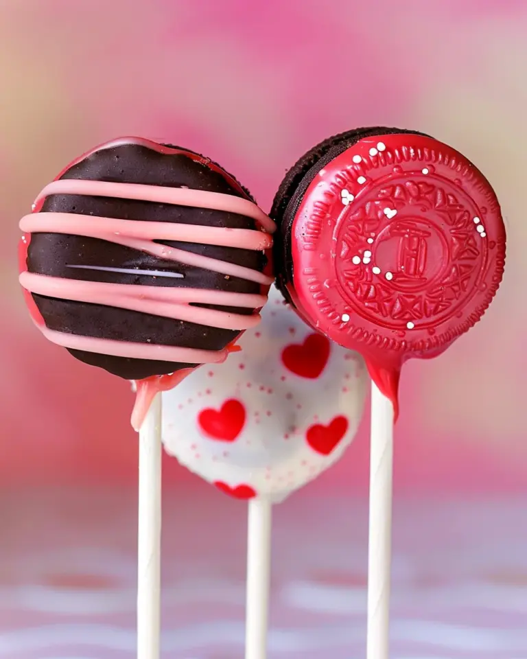 Valentine’s Day Oreo Pops