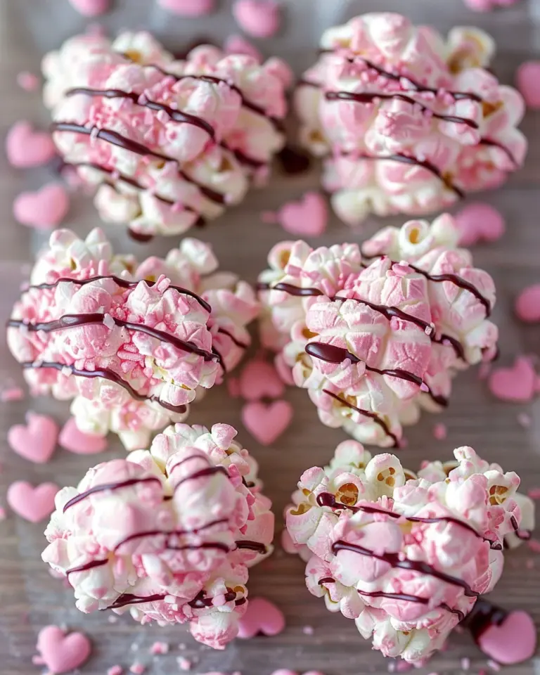 Marshmallow Popcorn Hearts