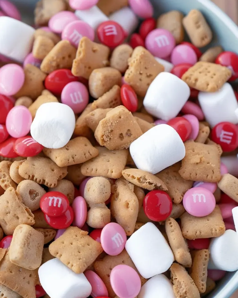 Valentine’s S’mores Snack Mix