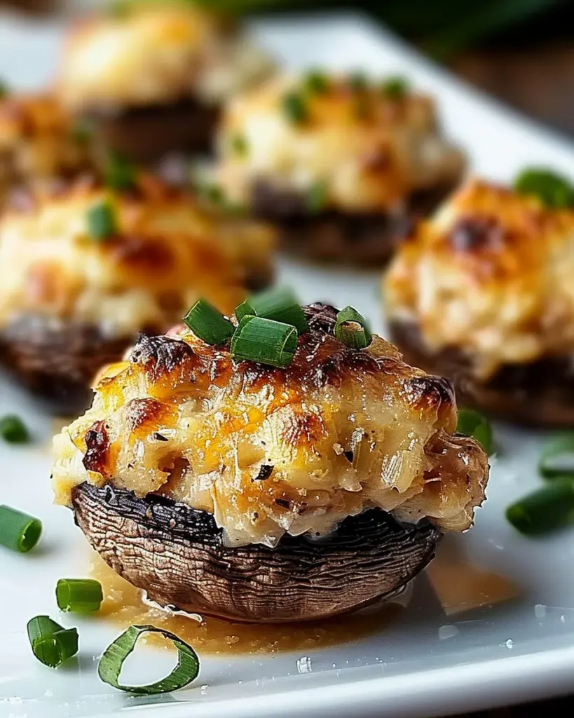 Irresistible Crab-Stuffed Mushrooms