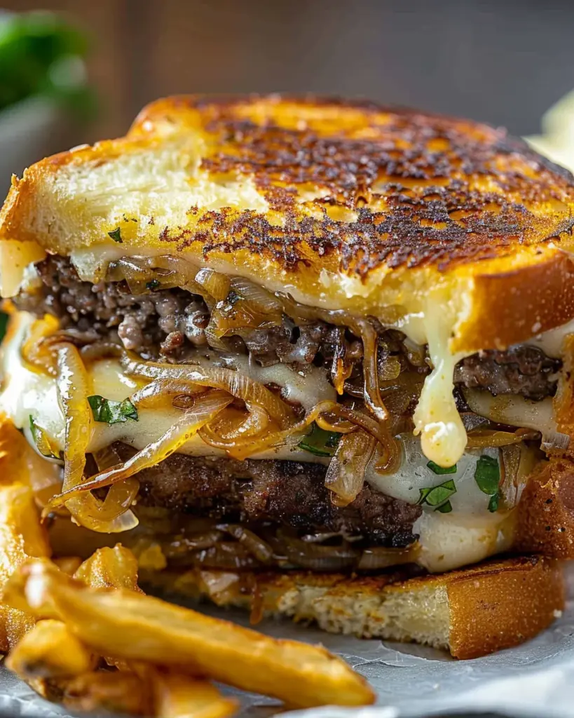 French Onion Patty Melt