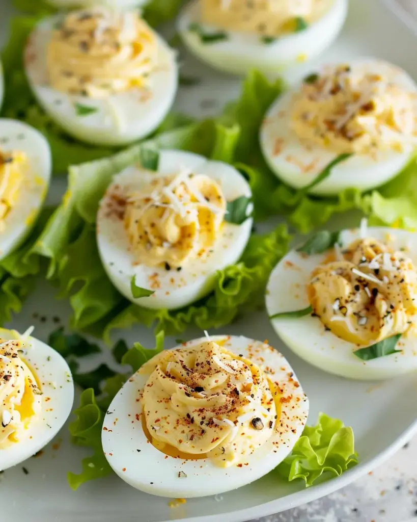 Caesar Deviled Eggs