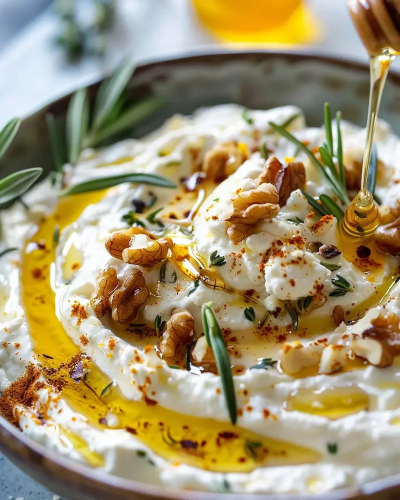 Spicy Ricotta Dip with Hot Honey