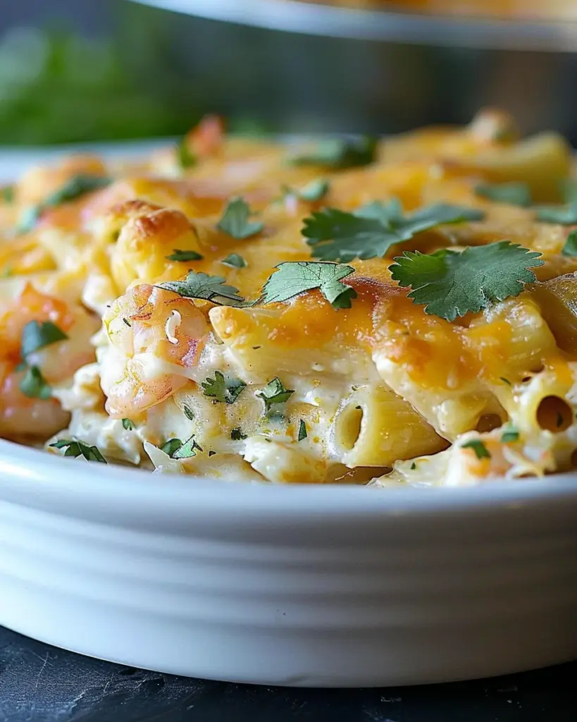 Seafood Enchilada Pasta Bake