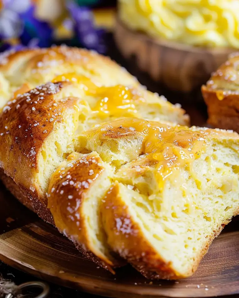 Sweet Cardamom Bread with Honey Orange Butter