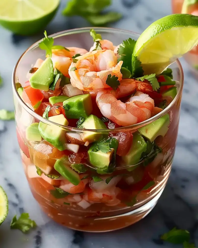 Fresh Authentic Mexican Shrimp Cocktail