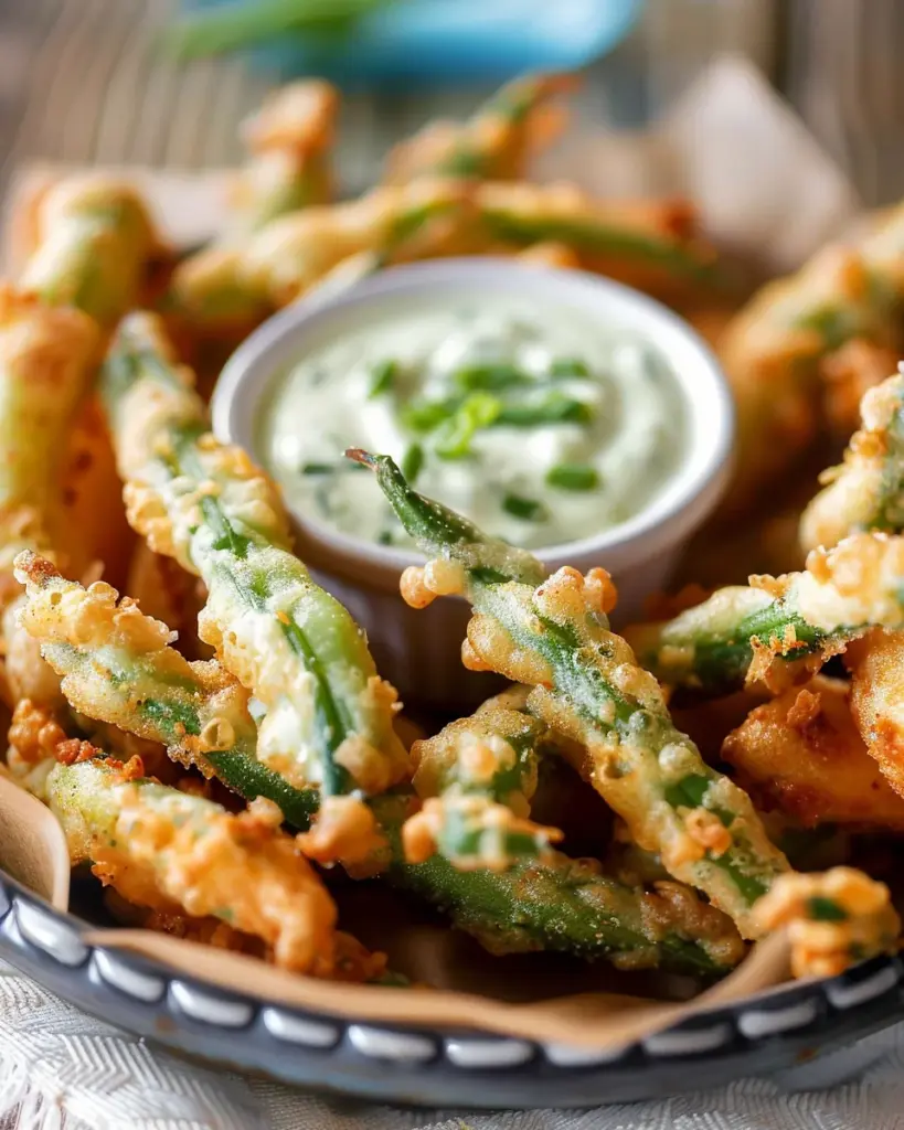 Beer Battered Fried Green Beans