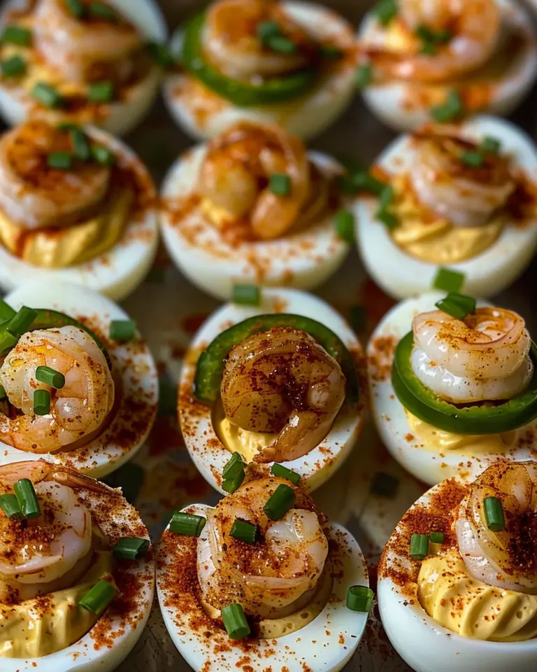 Cajun Shrimp Deviled Eggs