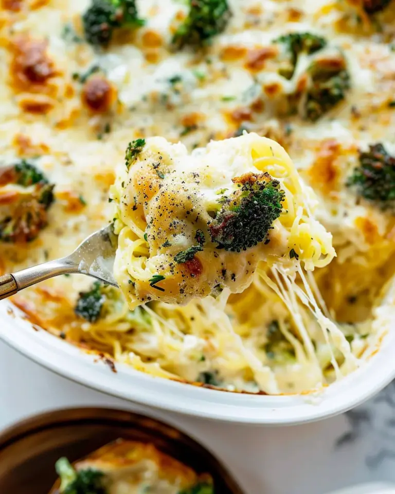 Alfredo Spaghetti Squash Casserole (5 Ingredients!)