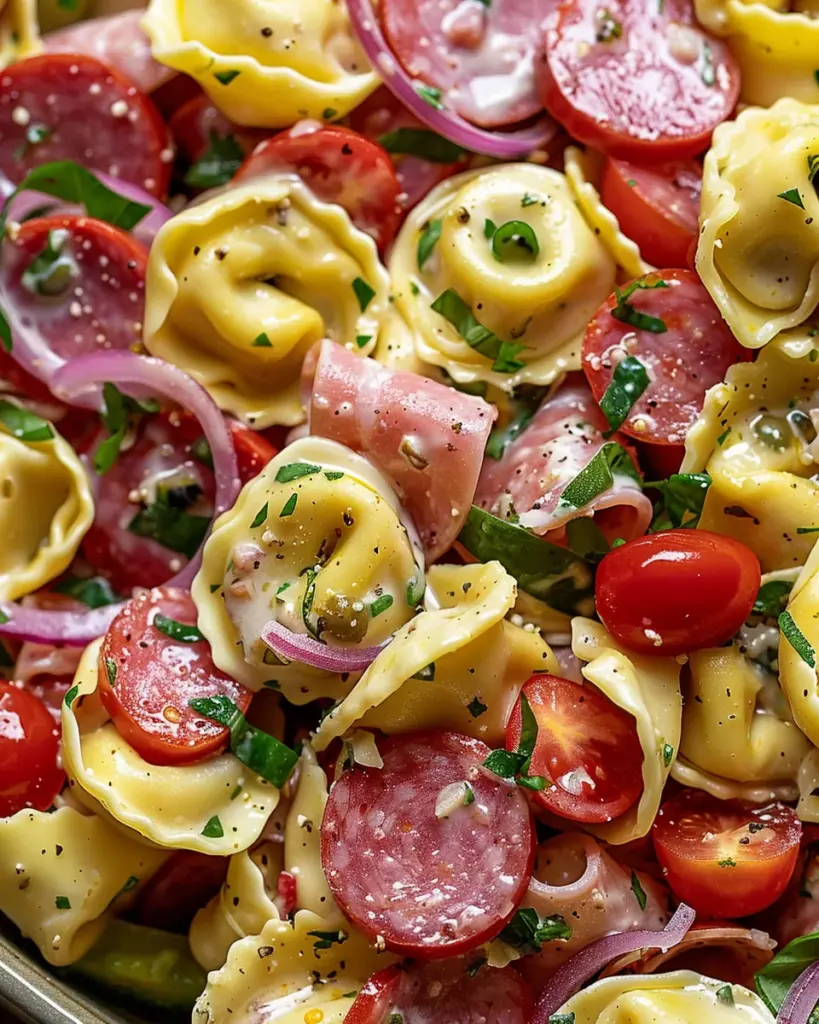 Italian Grinder Tortellini Pasta Salad