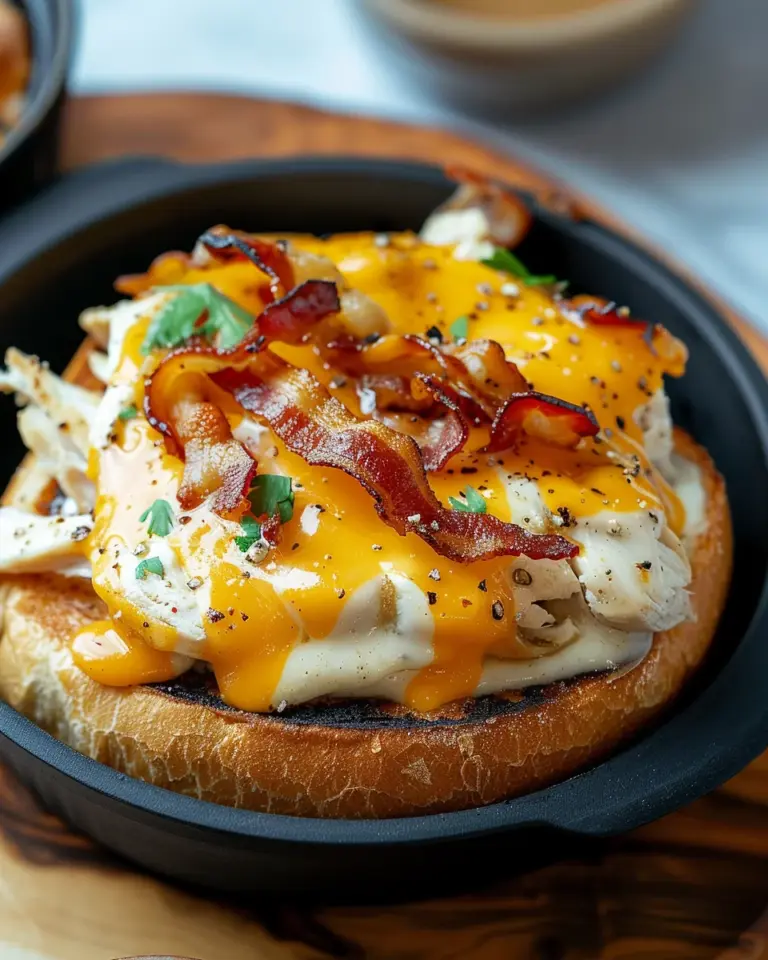 Cheesy Chicken Bacon Ranch Sandwich