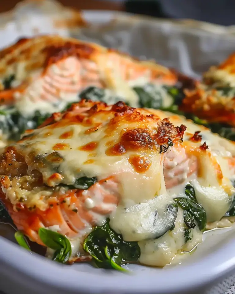Irresistible Baked Salmon with Spinach and Mozzarella Bliss