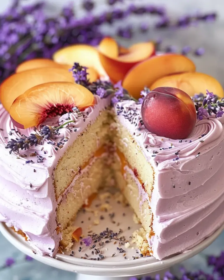Lavender and Peach Dream Cake