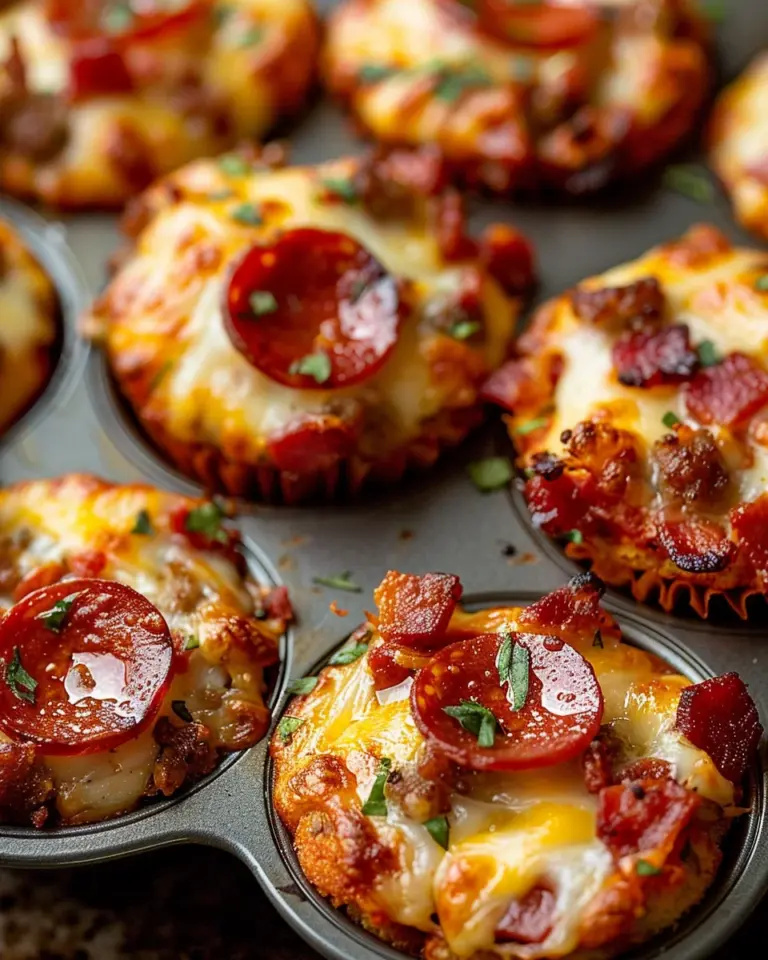 Carnivore Pizza Muffins
