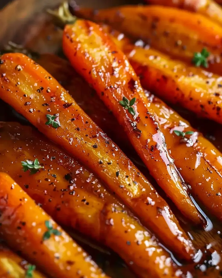 Sweet and Savory Maple Glazed Roasted Carrots