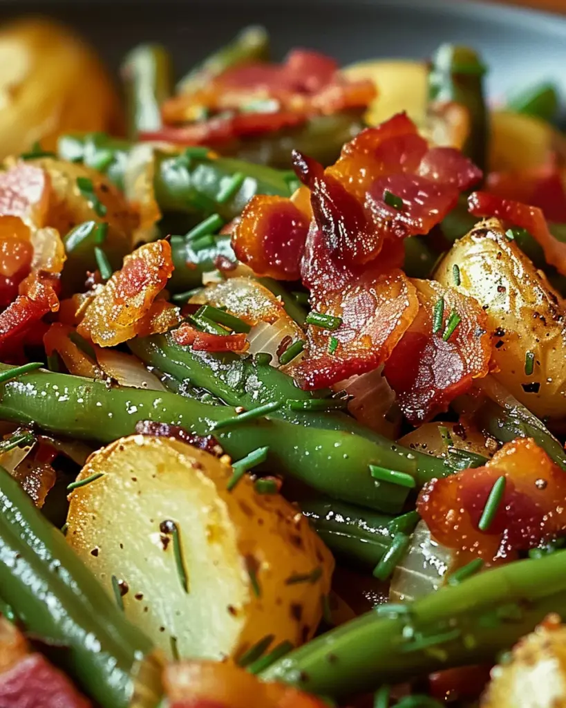 Country Ranch Green Beans ‘and Potatoes with Bacon