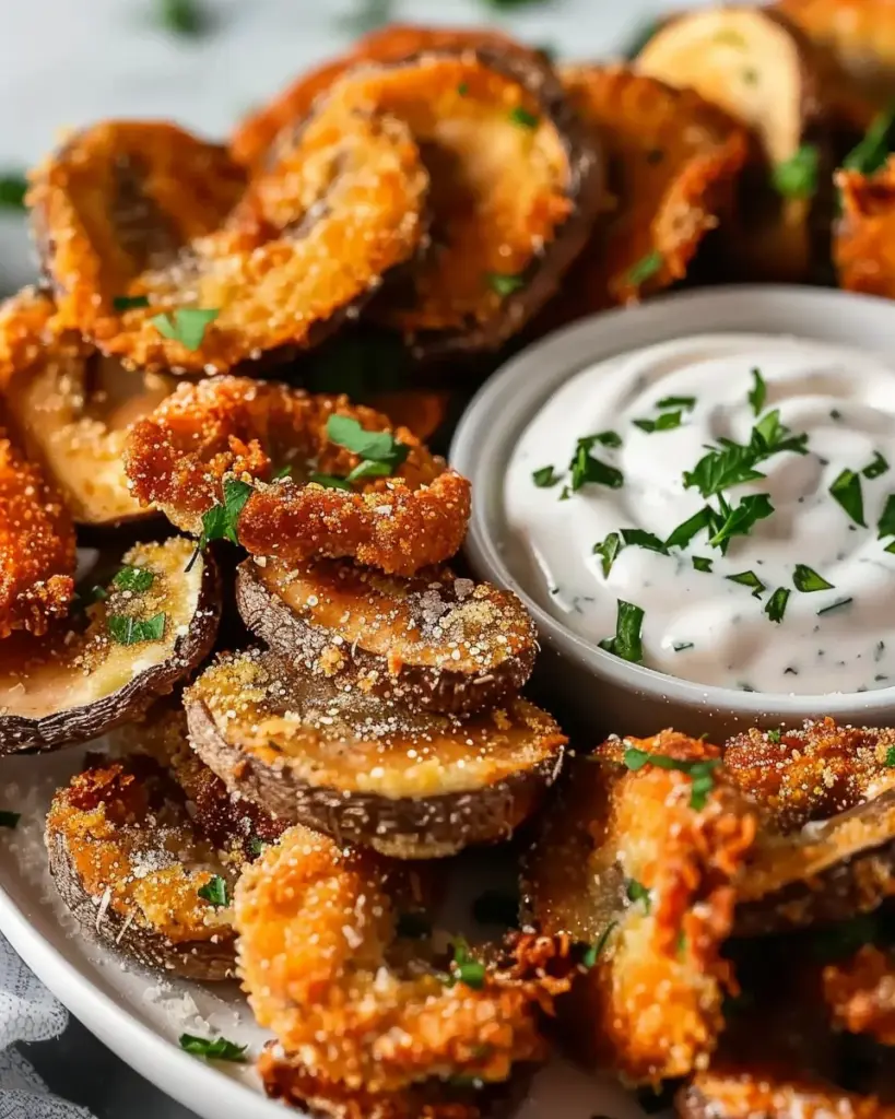 Fried Sliced Mushrooms Ranch