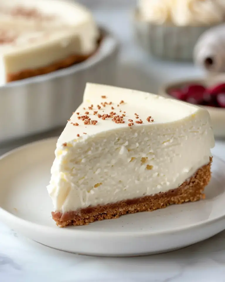 Easy Vanilla Bean White Chocolate Mousse Cheesecake