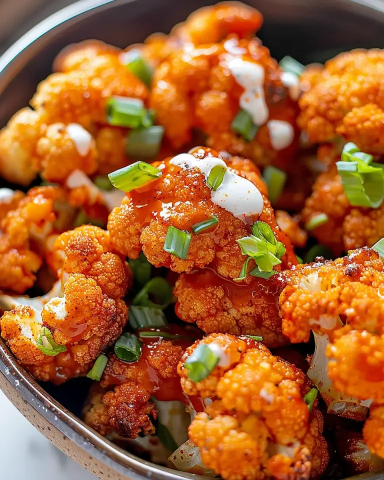 Air Fryer Buffalo Cauliflower
