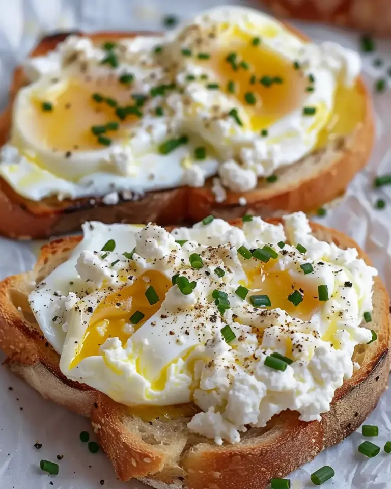 Easy 6-Ingredient Egg and Ricotta Toast