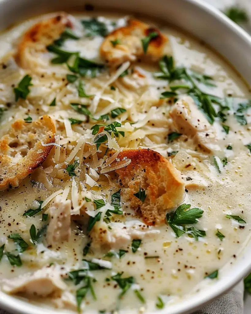 Garlic Parmesan Chicken Soup Recipe: Creamy, Protein-Packed Comfort Food