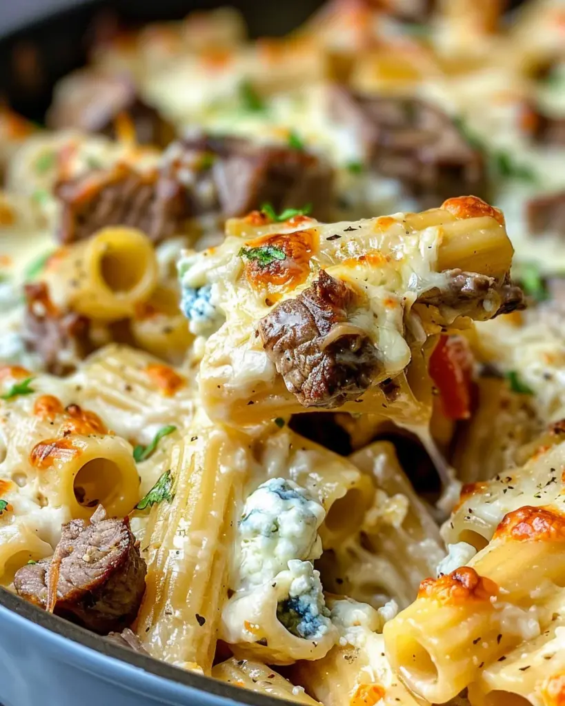 Steak & Blue Cheese Rigatoni Bake