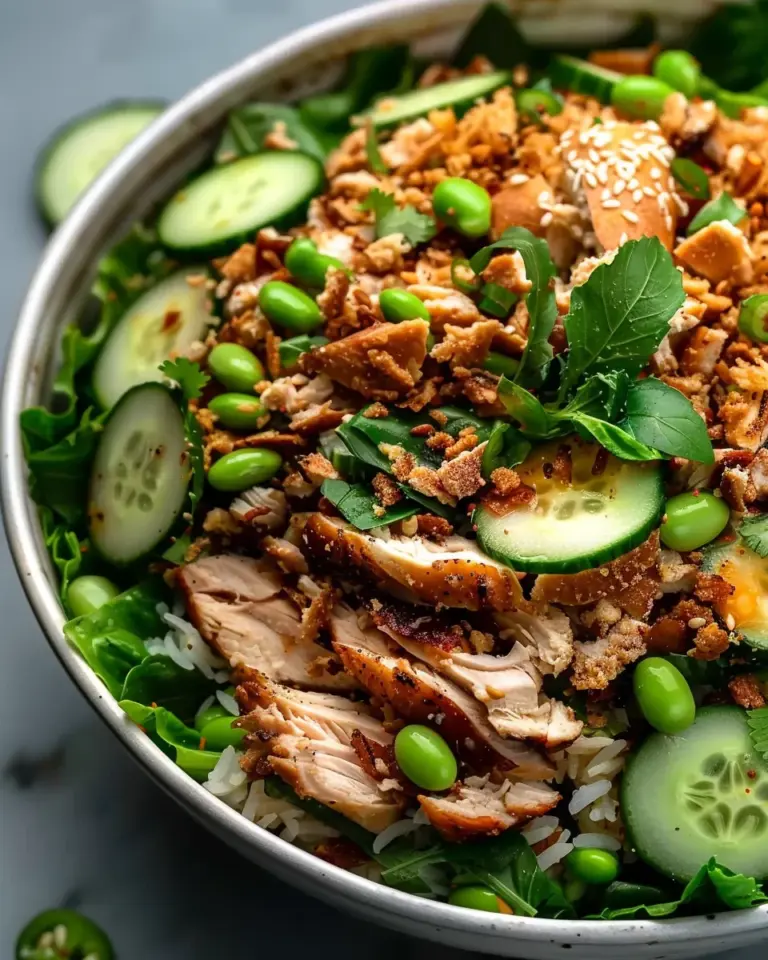Easy High Protein Crispy Rice Salad