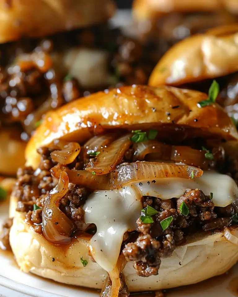 Irresistible French Onion Beef Sloppy Joes
