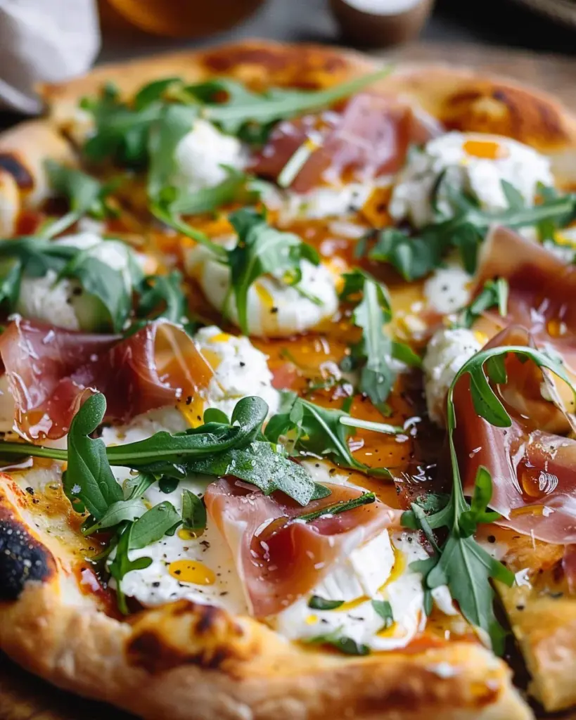 Prosciutto and Honey Burrata Pizza Recipe