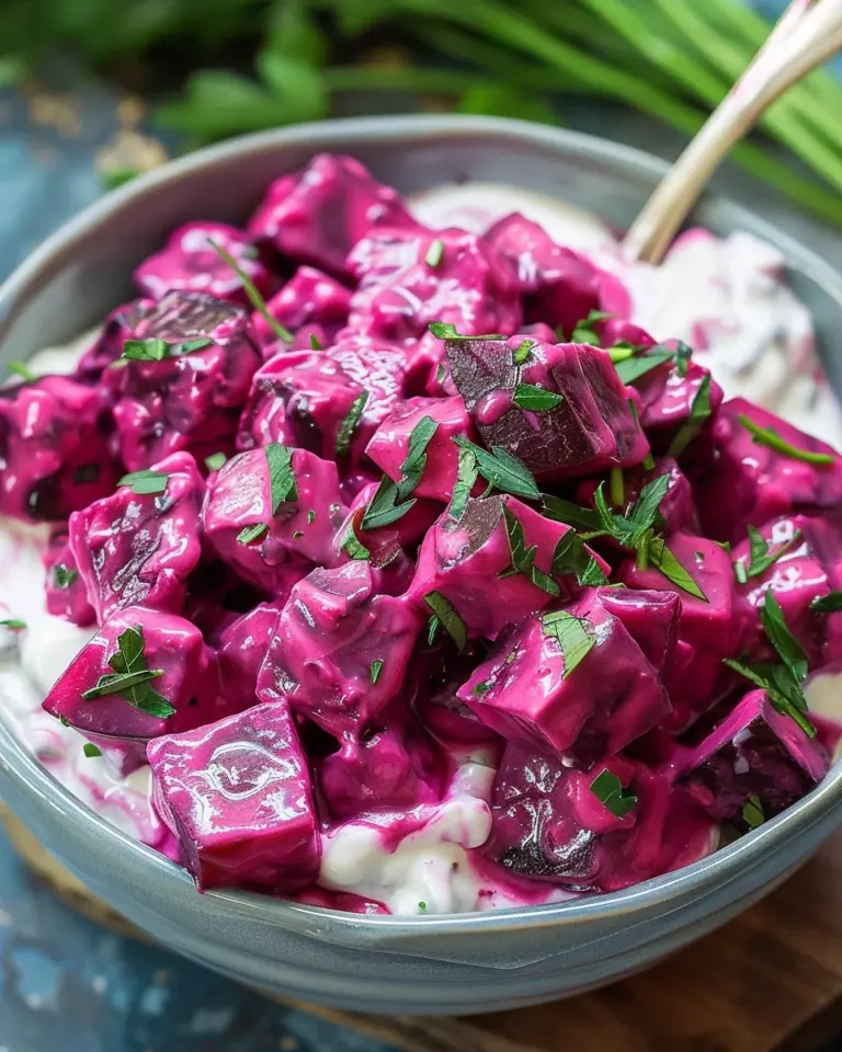 Beetroot Salad Dip With Greek Yogurt (Patzarosalata)