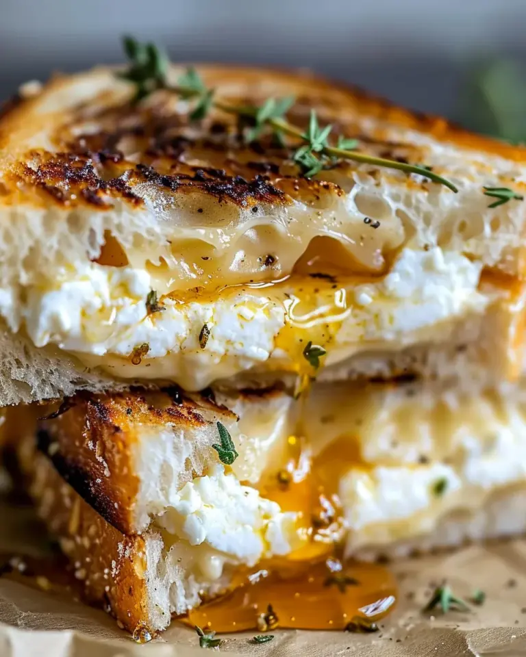 Indulge in Goat Cheese Grilled Cheese with Honey Bliss