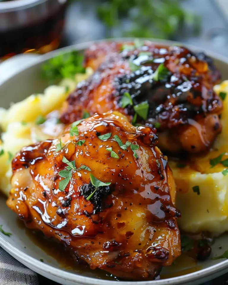 Chipotle Honey Chicken Thighs With Smoked Gouda Mashed Potatoes