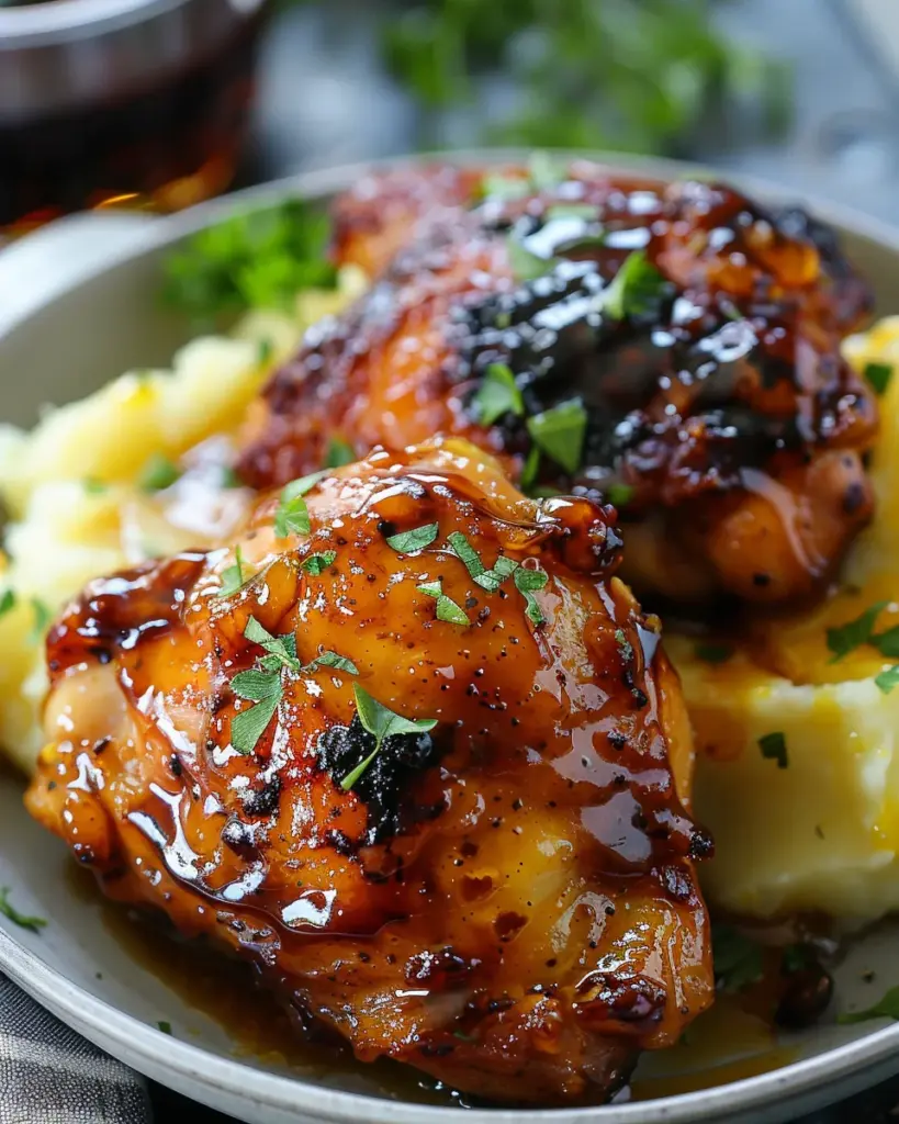 Chipotle Honey Chicken Thighs With Smoked Gouda Mashed Potatoes