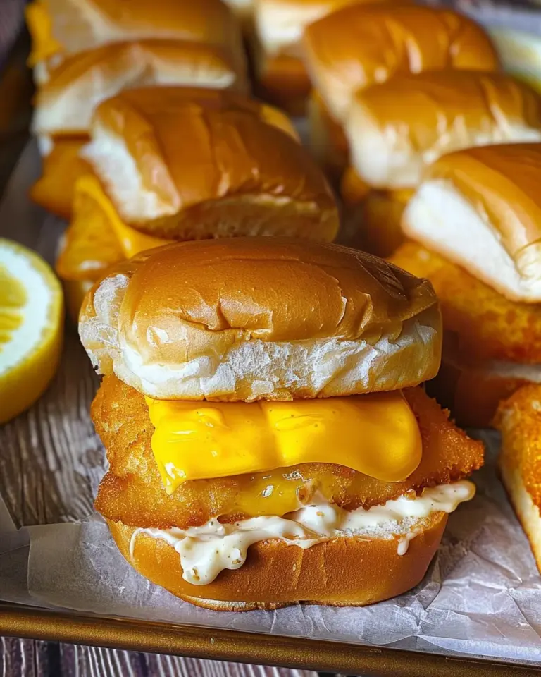 Filet-O-Fish Sliders (Fish Burger Sliders)