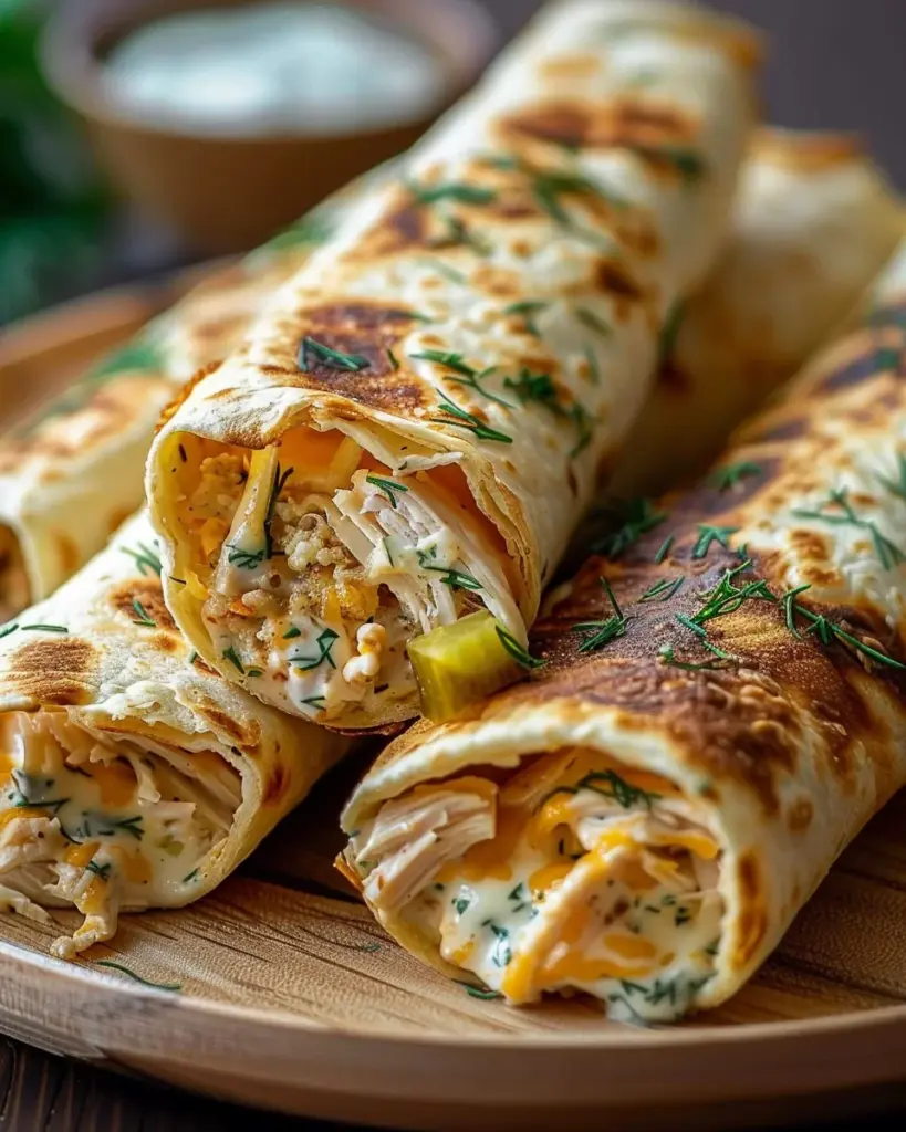 Dill Pickle Ranch Chicken Taquitos