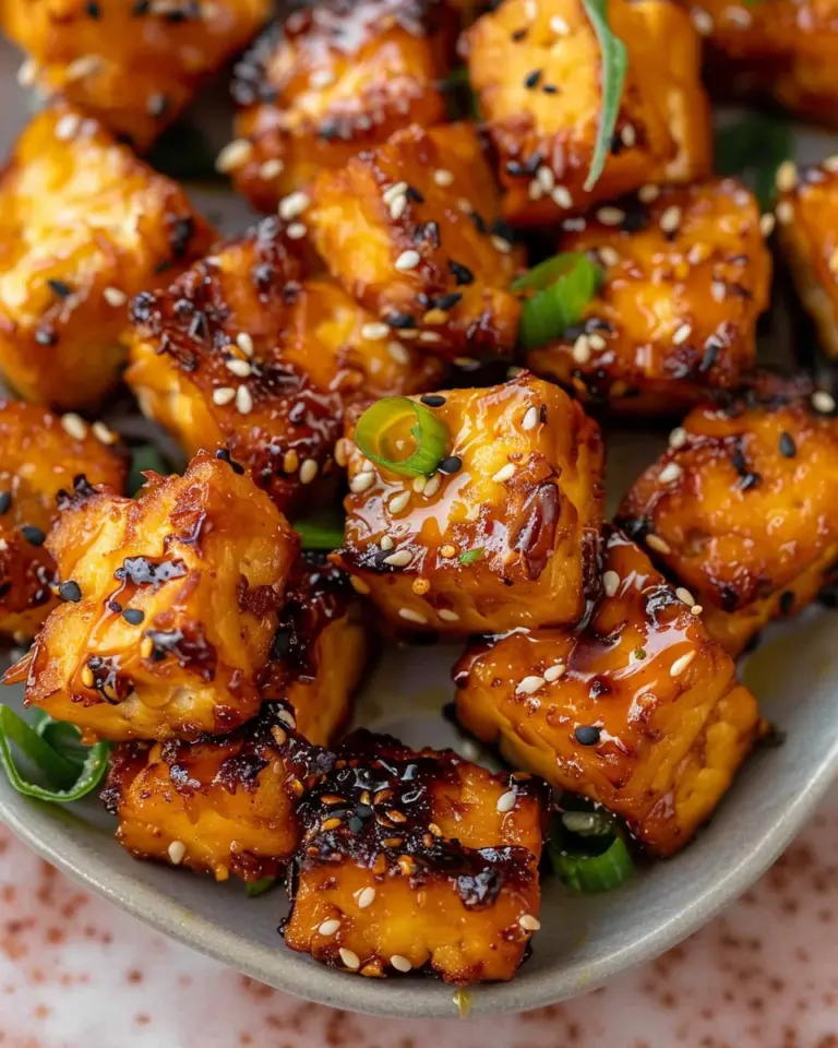 Air Fried Miso Sesame Tofu
