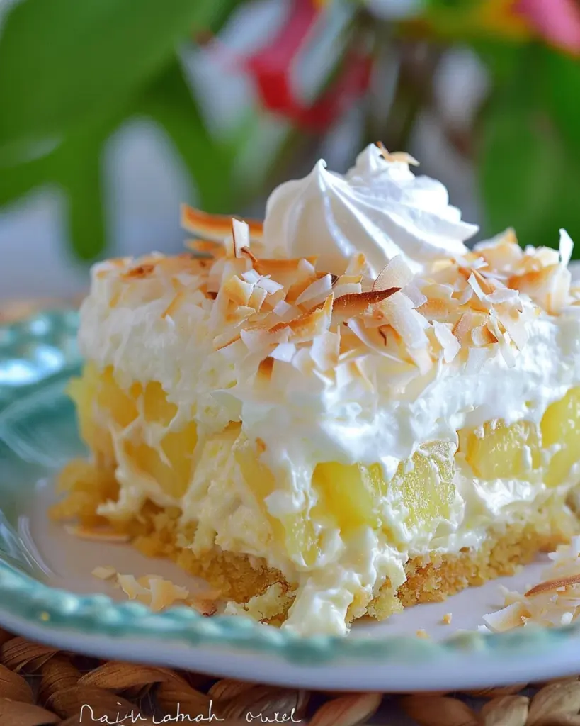 Pineapple Coconut Poke Cake