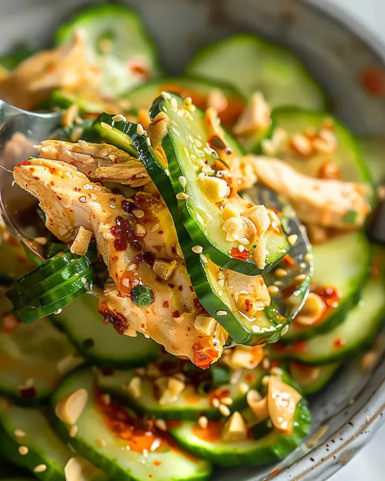 Thai Cucumber Salad with Chicken