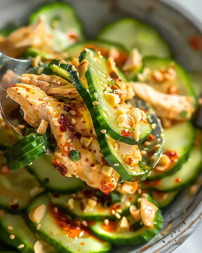 Thai Cucumber Salad with Chicken