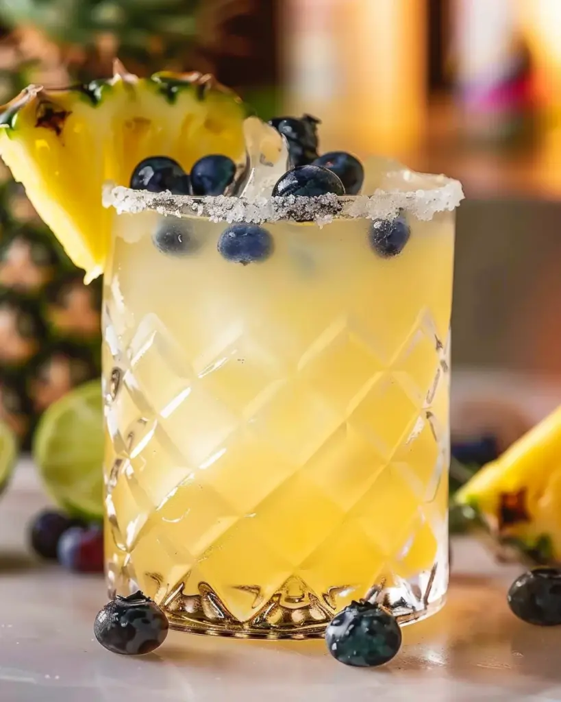 Pineapple Blueberry Margarita