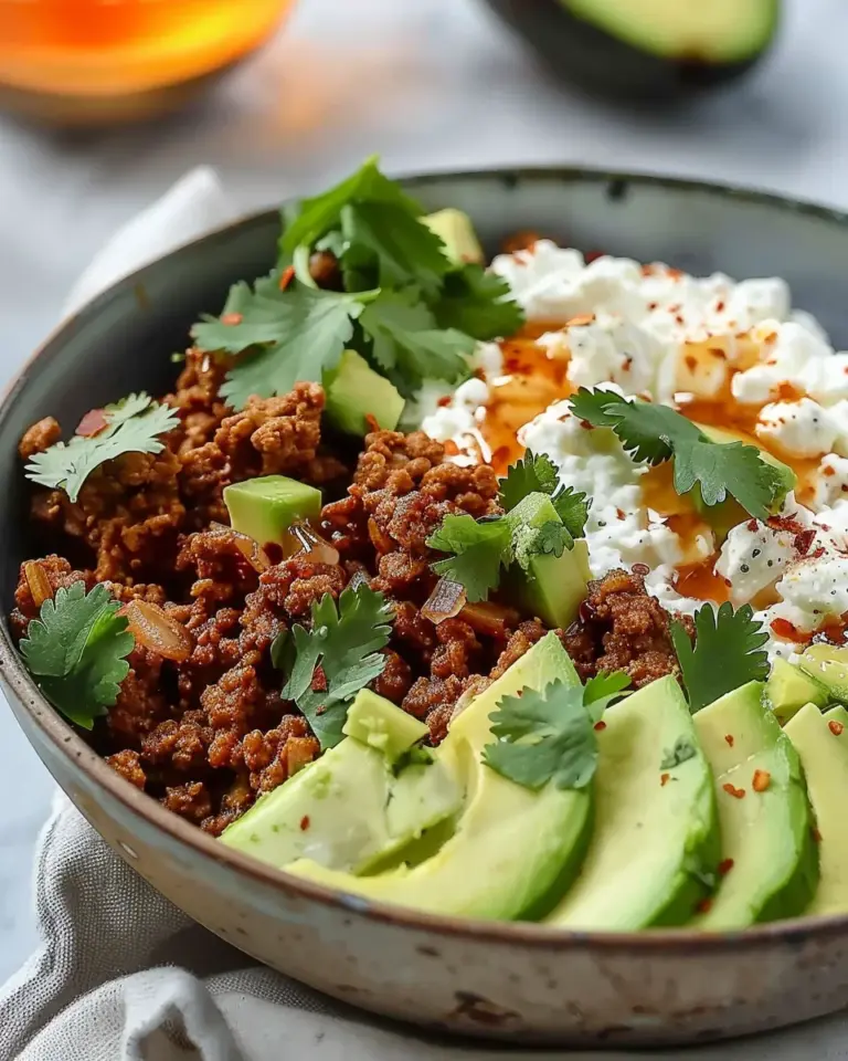 Spicy Cottage Cheese Taco Bowls