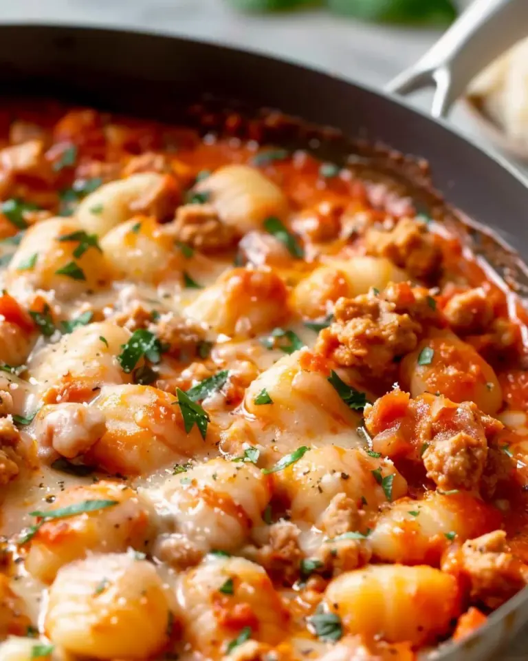 Delicious Ground Turkey Gnocchi Skillet