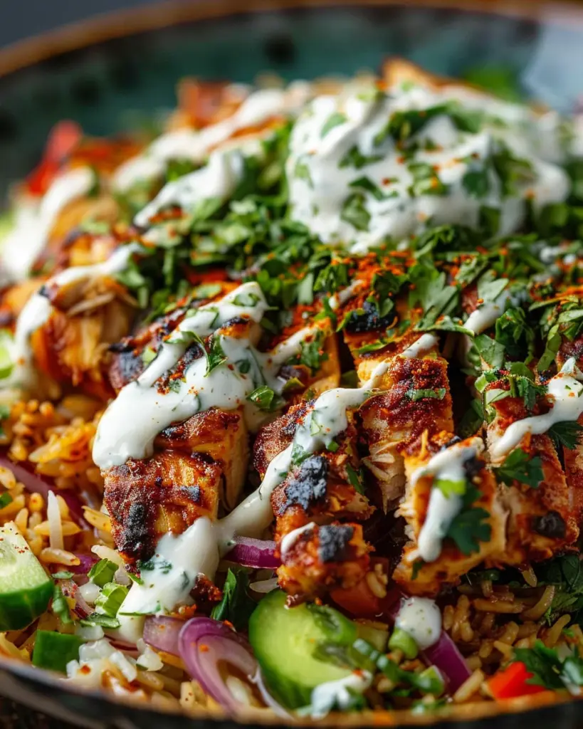 Chicken Shawarma Crispy Rice Salad – Easy Middle Eastern Dinner Recipe