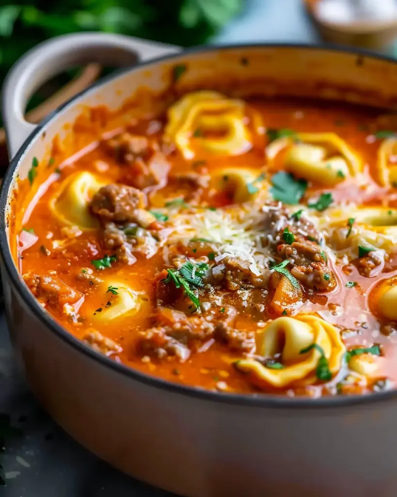Homemade Lasagna Soup with Tortellini – Alrightwithme