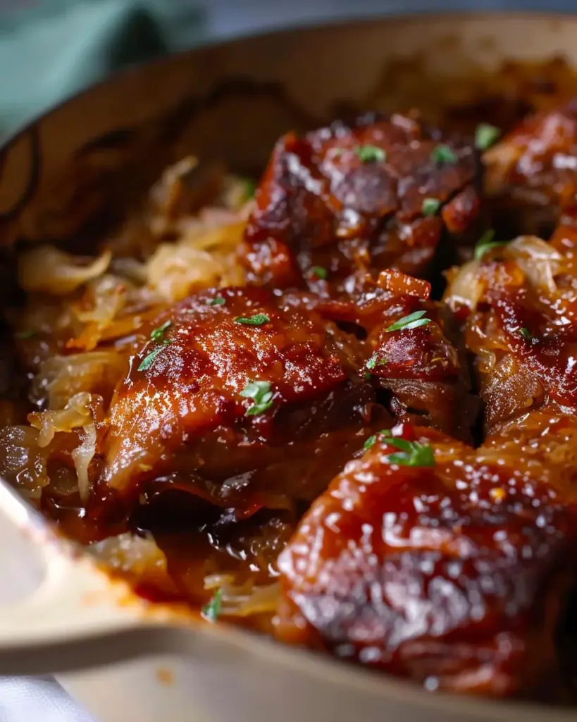 Juicy Braised Pork and Sauerkraut with Brown Sugar – Alrightwithme